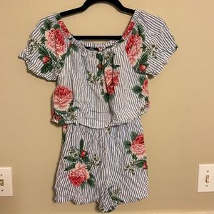 Angie small romper floral